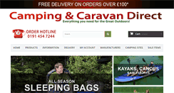 Desktop Screenshot of campingandcaravandirect.co.uk